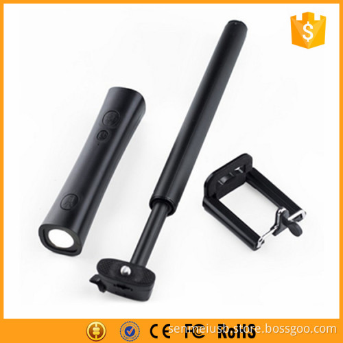 Multifunctional wireless selfie stick power bank 2200mah with LED torch